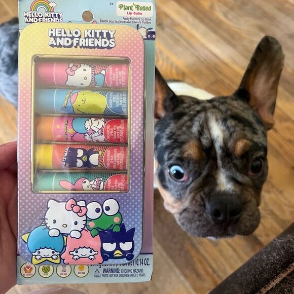 1 LEFT! Hello Kitty & Friends Plant Based Lip Balms With Tin - Picture 1 of 6